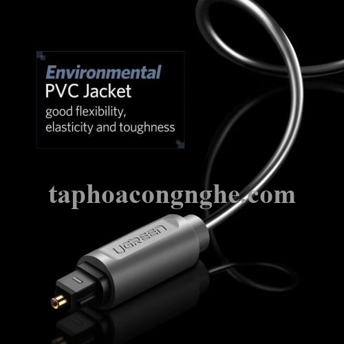 Ugreen 10771 3M màu Xám Dây cáp quang âm thanh 2 đầu dương AV122 30010771